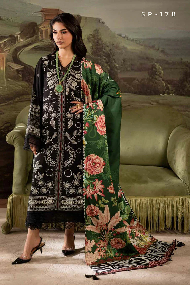 Nureh - Signature Prints Printed Doria Linen Collecton Vol 2 - SP-178 - Unstitched