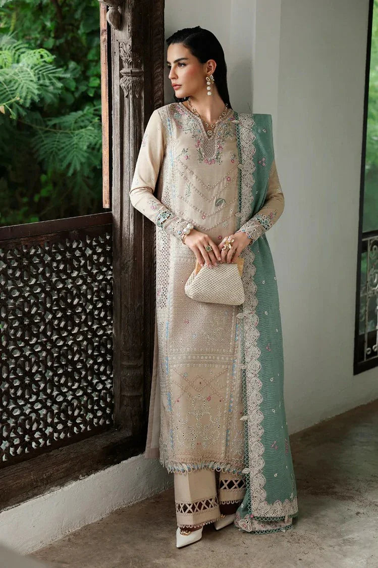 Qalamkar - Qline Luxury Linen Collection - KL-07 WHISPER - Unstitched