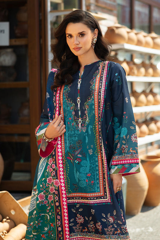 Mushq - Nirvana Printed Silk Collection - 03 Nova Bloom - Unstitched