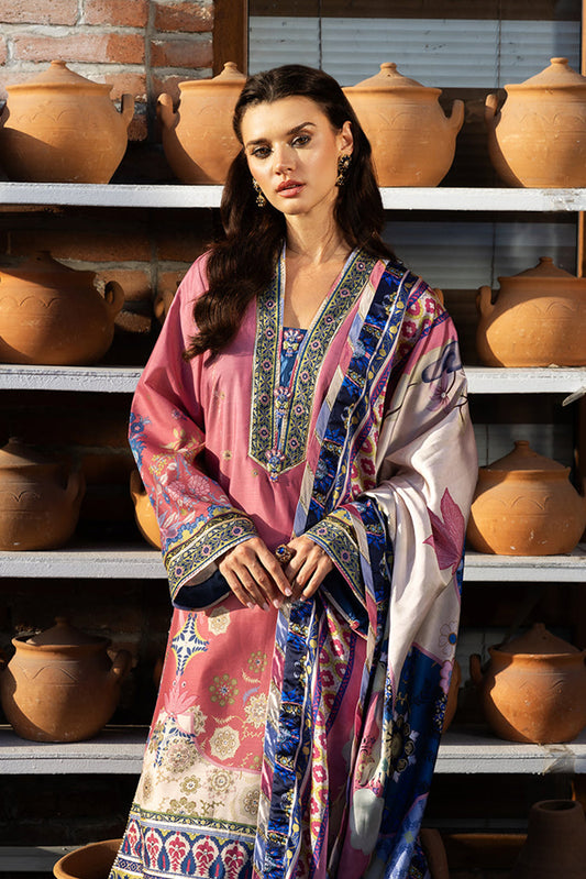 Mushq - Nirvana Printed Silk Collection - 06 Meridian Bloom - Unstitched