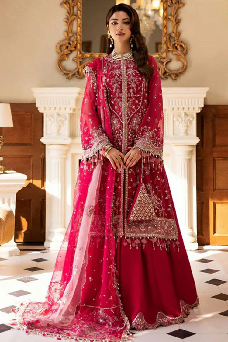 Sadaf Fawad Khan - Siraa Festive Luxe Collection - 06 Fuschia Rose - Unstitched