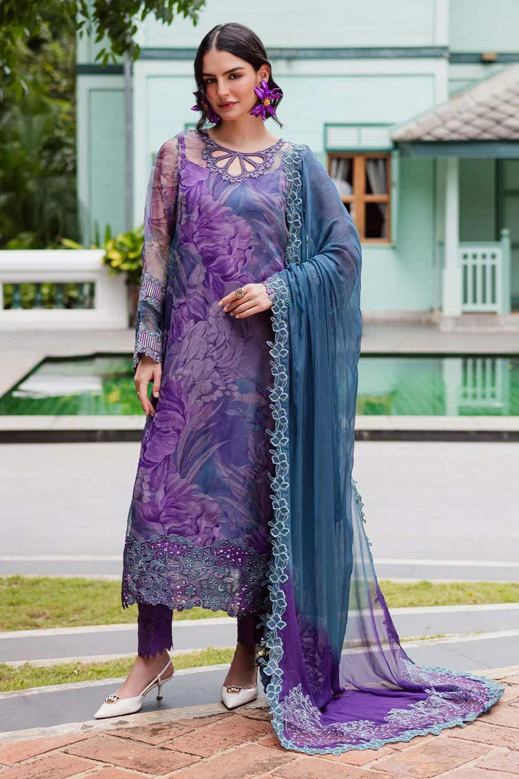 Nureh - Ballerina Embroidered Chiffon Collection Vol 3 - NU2-185 - Unstitched