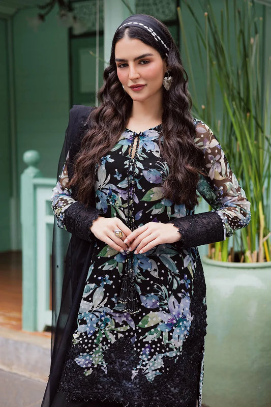 Nureh - Ballerina Embroidered Chiffon Collection Vol 3 - NU2-187 - Unstitched