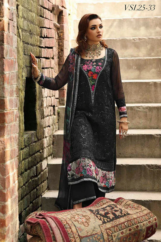 Charizma - Vasal Luxury Chiffon Collection Limited Edition Vol 5 - VSL25-33 - Unstitched