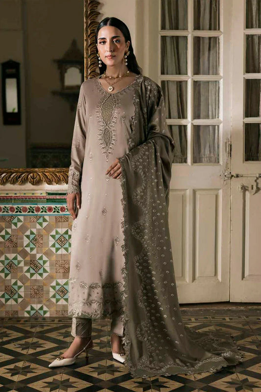 Nureh - Exclusive Embroidered Twill Linen Marina Collection - NE-178 - Unstitched