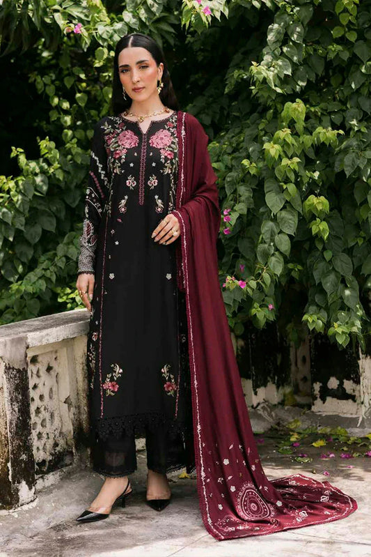Nureh - Exclusive Embroidered Twill Linen Marina Collection - NE-179 - Unstitched