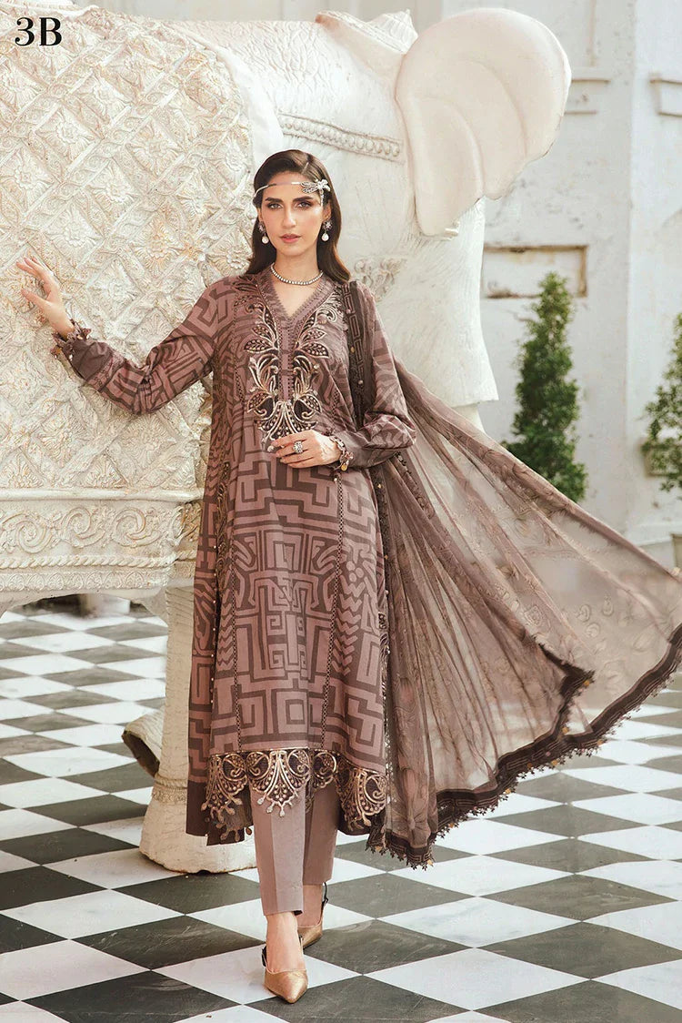 Maria B - Rani Mahal M Prints Fall Collection - MPT-27-03B - Unstitched