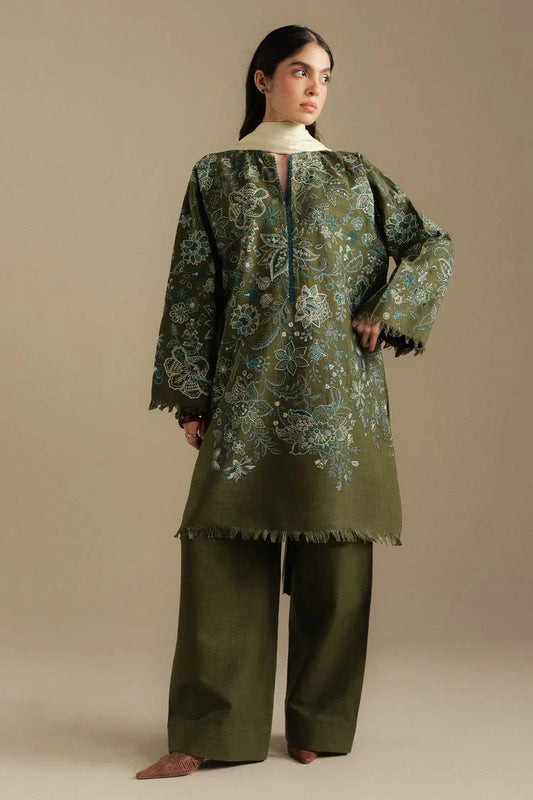 Zara Shahjahan - Coco Winter Collection - MIST-2A - Unstitched