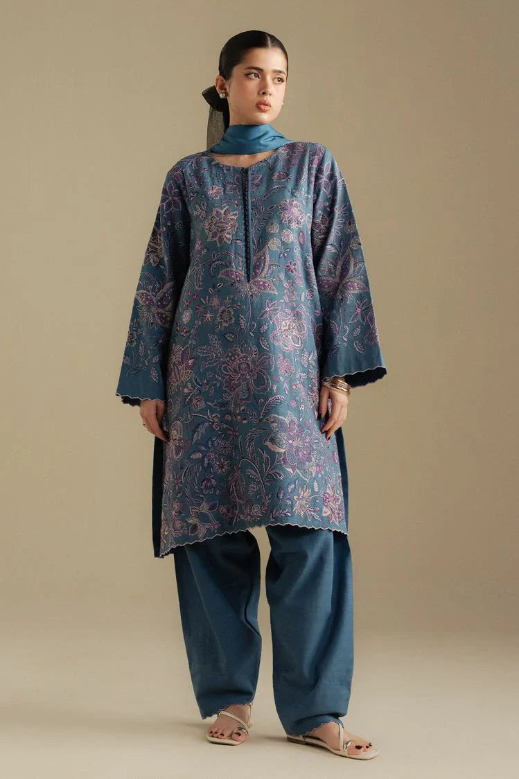 Zara Shahjahan - Coco Winter Collection - MIST-2B - Unstitched