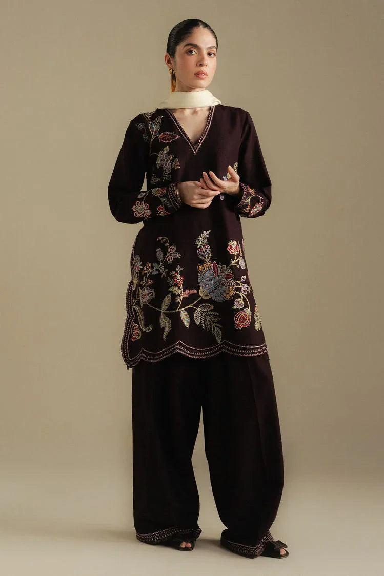 Zara Shahjahan - Coco Winter Collection - BERRY-3A - Unstitched