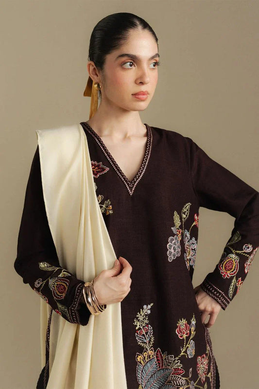 Zara Shahjahan - Coco Winter Collection - BERRY-3A - Unstitched