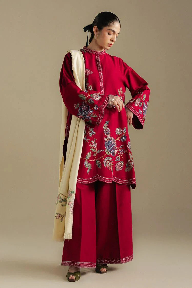 Zara Shahjahan - Coco Winter Collection - BERRY-3B - Unstitched