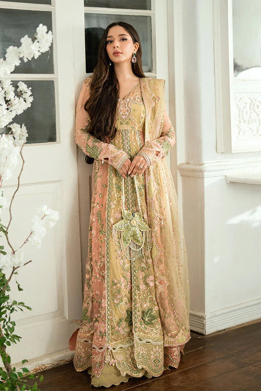 Mushq - Shaam Shandar Chiffon Collection - Sur Sunehri MUNCH250103U - Unstitched