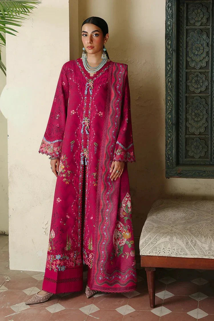 Qalamkar - Qprints Fall Collection - QW-02 (A) MIREL - Unstitched