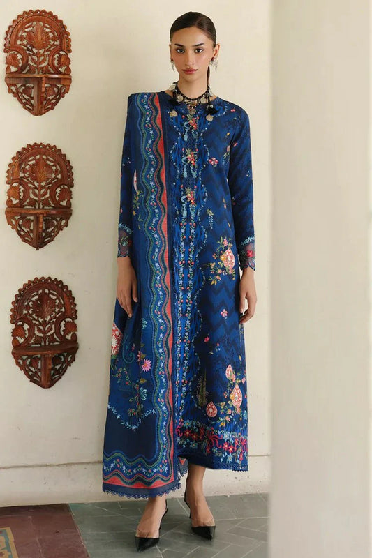 Qalamkar - Qprints Fall Collection - QW-02 (B) SILAS - Unstitched