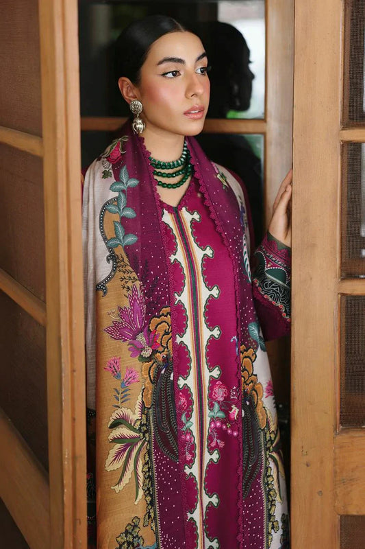 Qalamkar - Qprints Fall Collection - QW-04 (B) LACEY - Unstitched