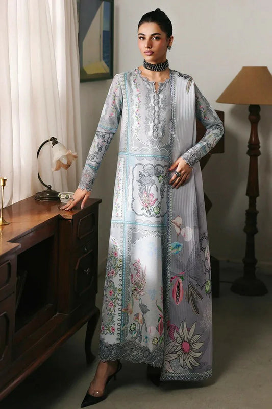 Qalamkar - Qprints Fall Collection - QW-08 (A) MARLA - Unstitched