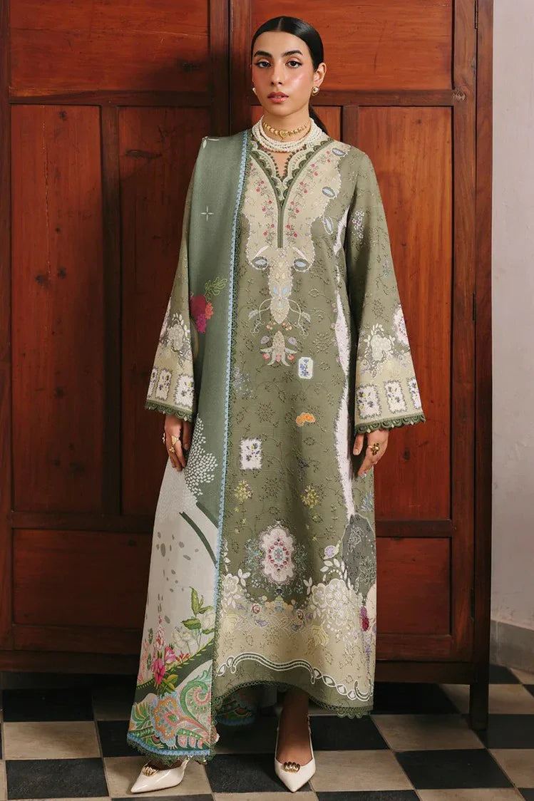 Qalamkar - Qprints Fall Collection - QW-09 (A) KHANZA - Unstitched