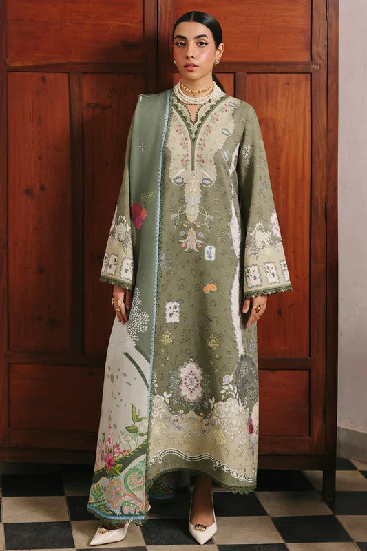 Qalamkar - Qprints Fall Collection - QW-09 (A) KHANZA - Unstitched