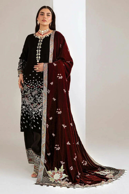 Nureh - Maya Embroidered Velvet Collection Vol 2 - NW-113 - Unstitched
