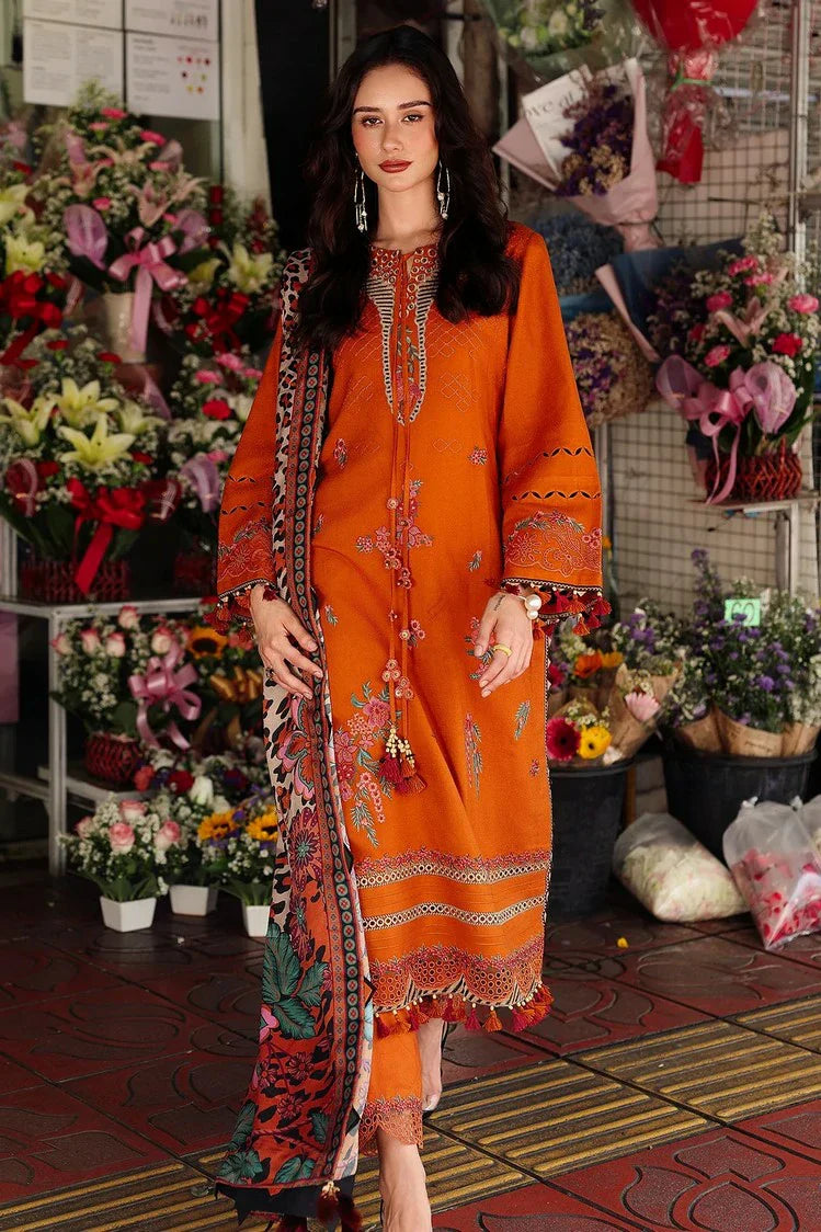 Charizma - Poshima Embroidered Peach Leather Collection Vol 1 - PSW5-03 - Unstitched
