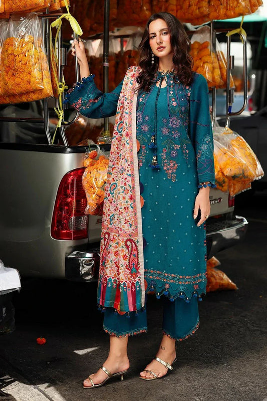 Charizma - Poshima Embroidered Peach Leather Collection Vol 1 - PSW5-06 - Unstitched