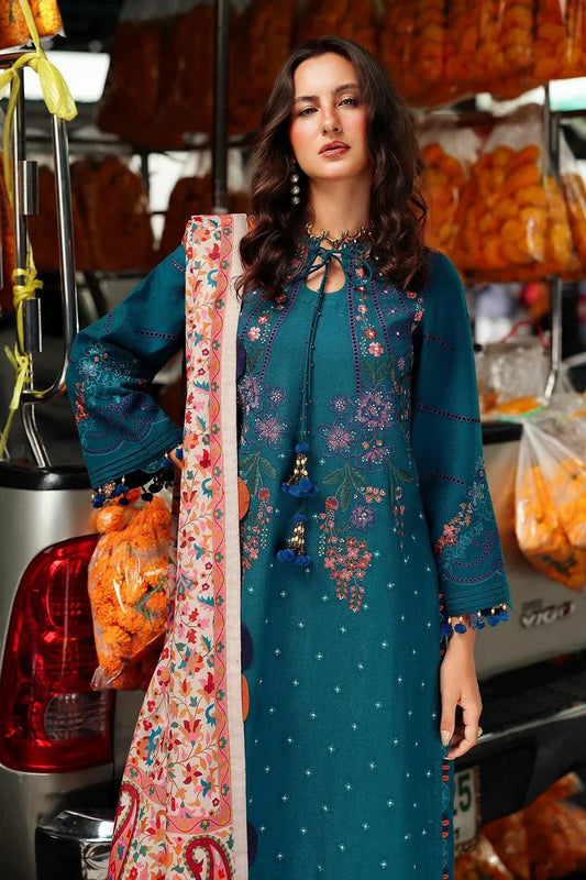 Charizma - Poshima Embroidered Peach Leather Collection Vol 1 - PSW5-06 - Unstitched