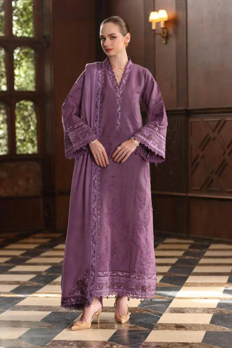 Noor by Saadia Asad - Noor Winter Pashmina Shawl - D6-Serenity - Unstitched