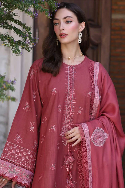 Noor by Saadia Asad - Noor Winter Pashmina Shawl - D8-Sienna - Unstitched