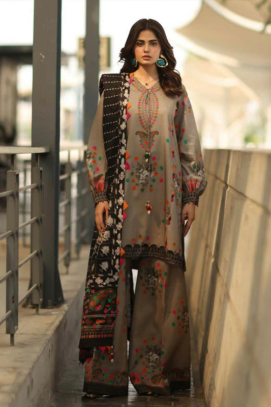 Charizma - C Prints Printed Linen Collection Vol 2 - CPW5-13 - Unstitched