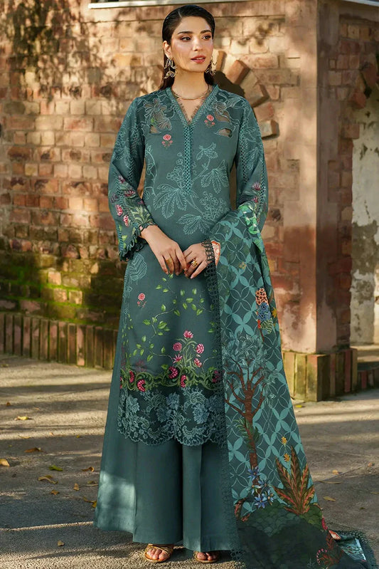 Asifa & Nabeel - Meraki Winter Collection - ANM-06-Frosted Petals - Unstitched