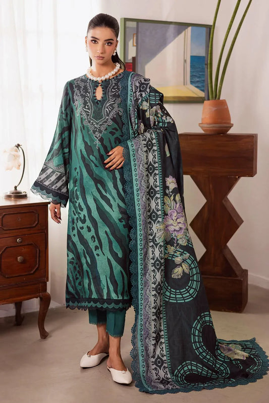 Nureh - Signature Prints Printed Linen Jacquard Collecton Vol 4 - SP-190 - Unstitched