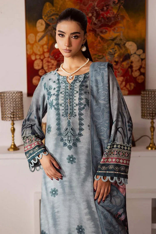 Nureh - Signature Prints Printed Linen Jacquard Collecton Vol 4 - SP-193 - Unstitched