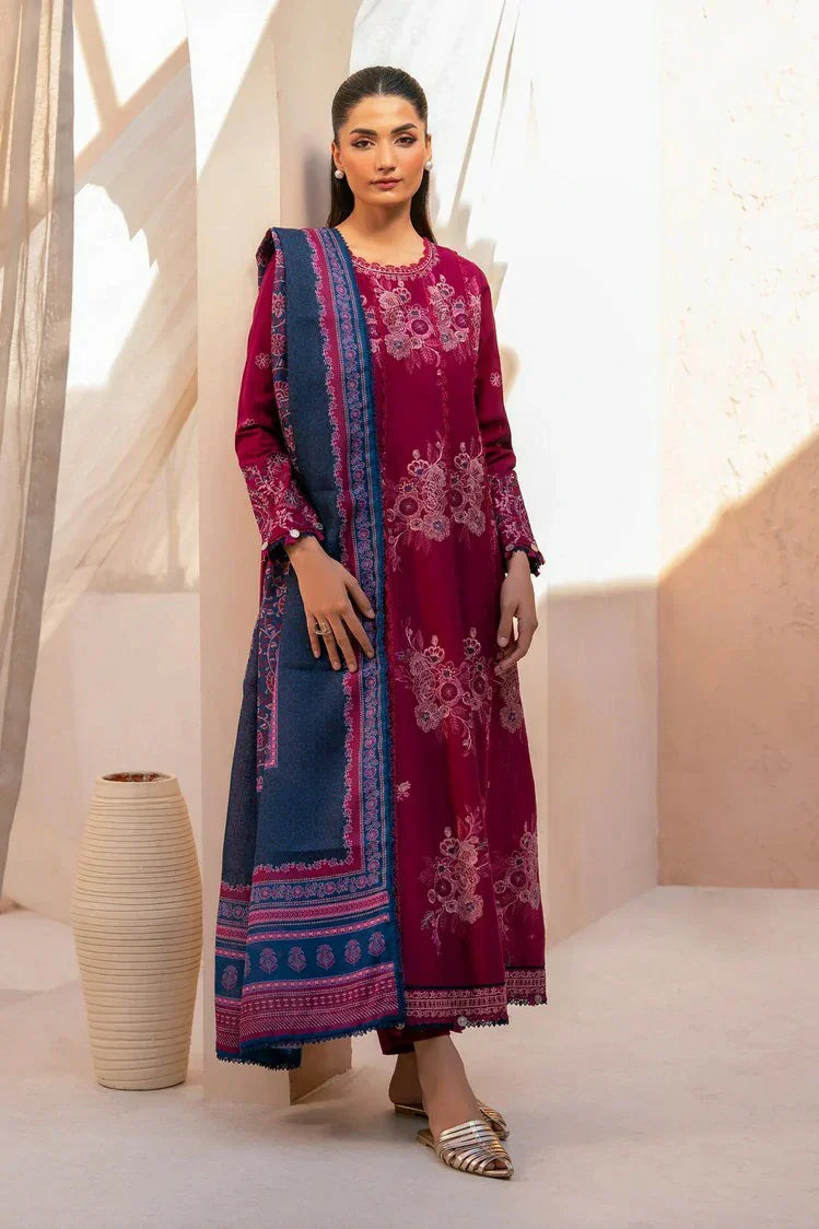 Xenia - Rang E Khizaan Winter Slub Collection - AFAZA-D-10 - Unstitched
