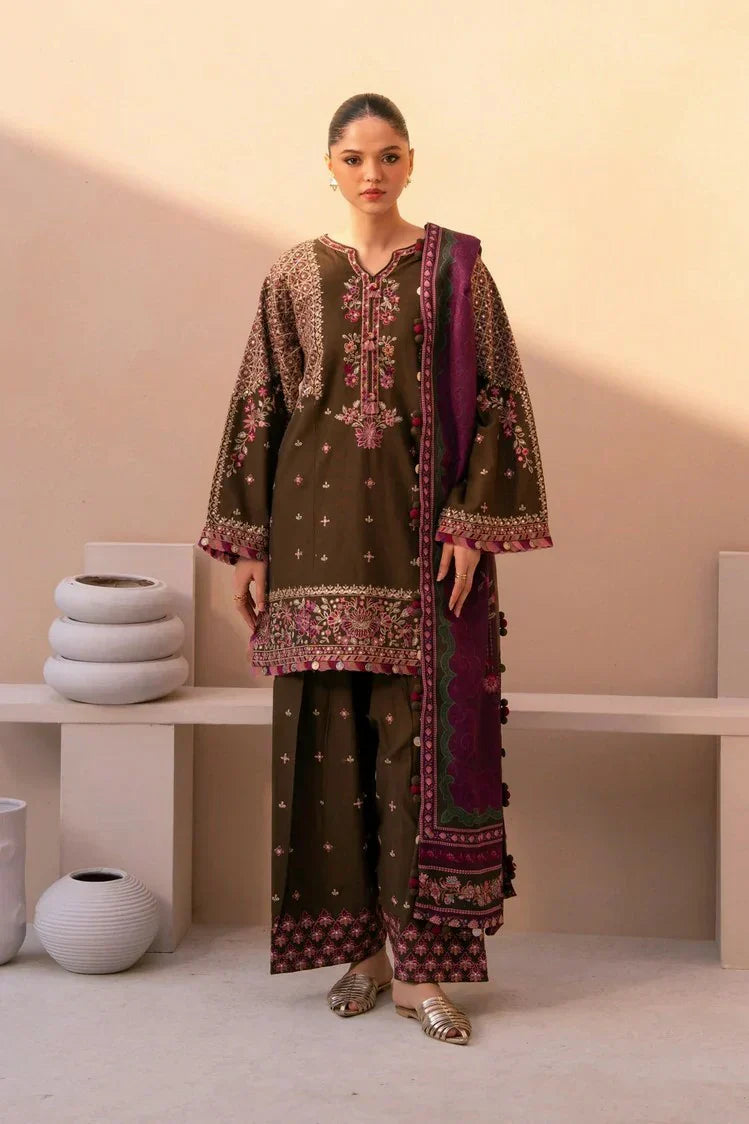 Xenia - Rang E Khizaan Winter Slub Collection - AZRA-D-12 - Unstitched