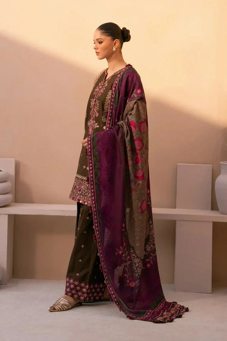 Xenia - Rang E Khizaan Winter Slub Collection - AZRA-D-12 - Unstitched