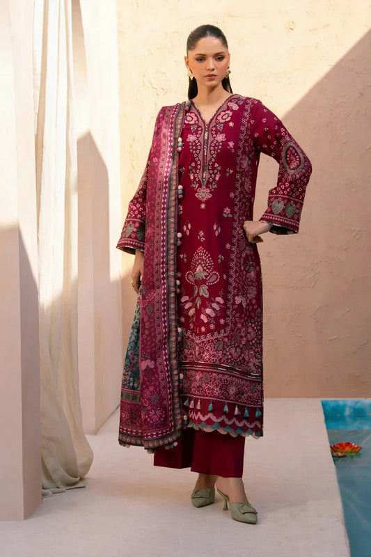 Xenia - Rang E Khizaan Winter Slub Collection - DEEMAH-D-02 - Unstitched