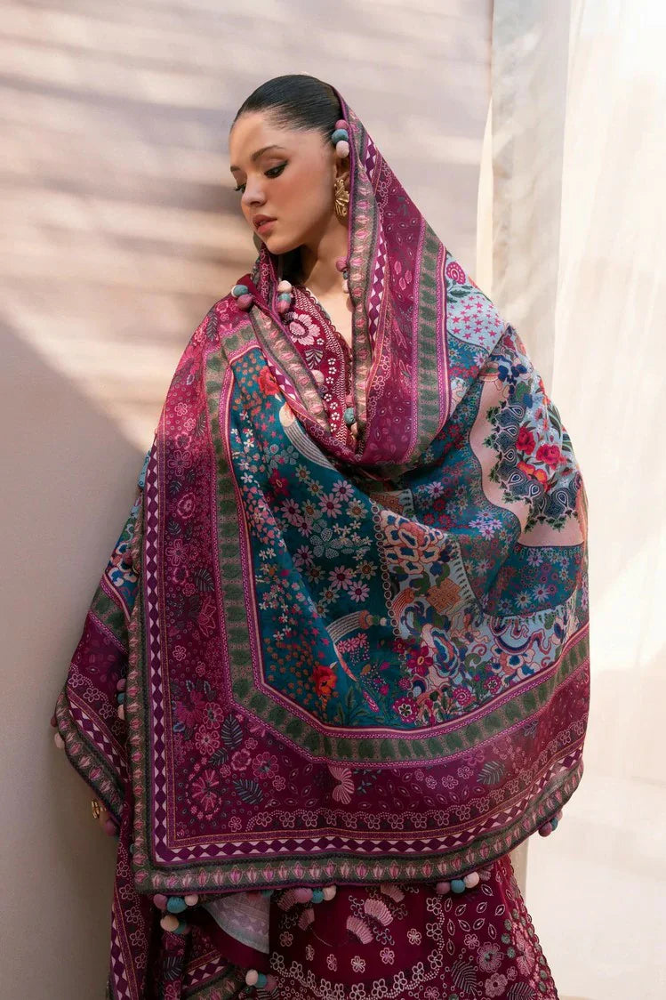 Xenia - Rang E Khizaan Winter Slub Collection - DEEMAH-D-02 - Unstitched
