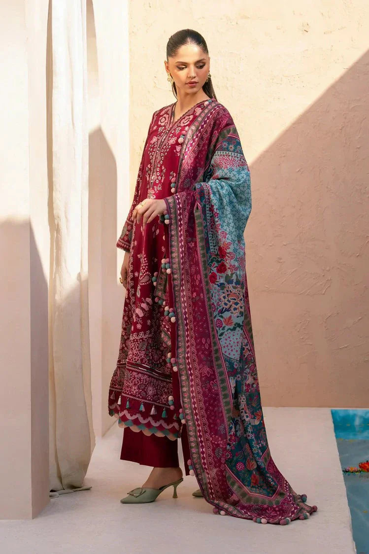 Xenia - Rang E Khizaan Winter Slub Collection - DEEMAH-D-02 - Unstitched