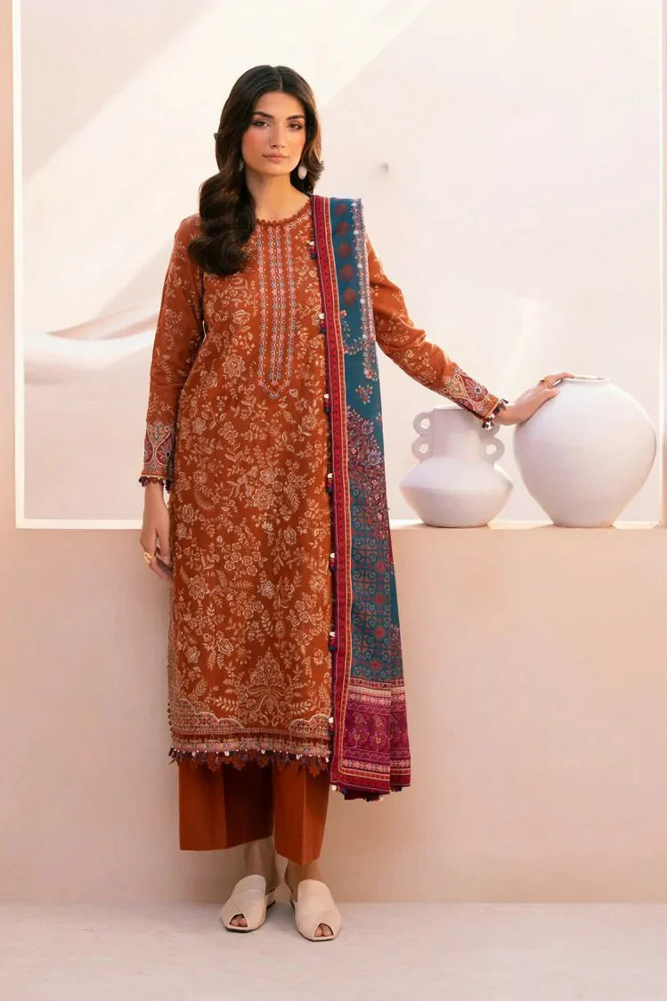 Xenia - Rang E Khizaan Winter Slub Collection - SALIAH-D-07 - Unstitched
