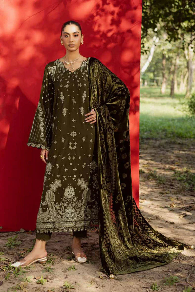 Nureh - Exclusive Luxury Unstitched Peach Leather Collection Vol 2 - NE-190 - Unstitched