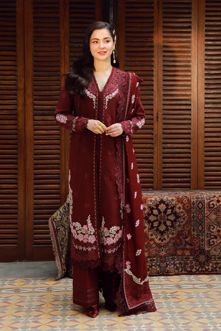 Maryam Hussain - Winter Shawl Collection - WS25-01-Taali - Unstitched