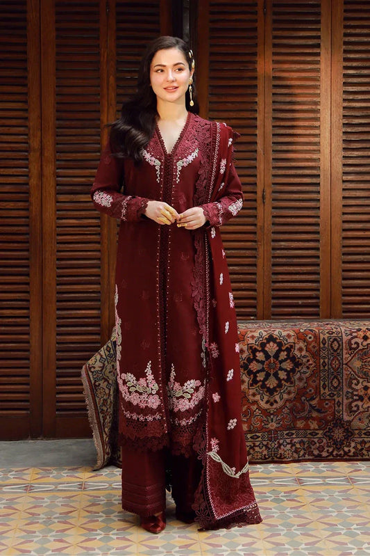 Maryam Hussain - Winter Shawl Collection - WS25-01-Taali - Unstitched