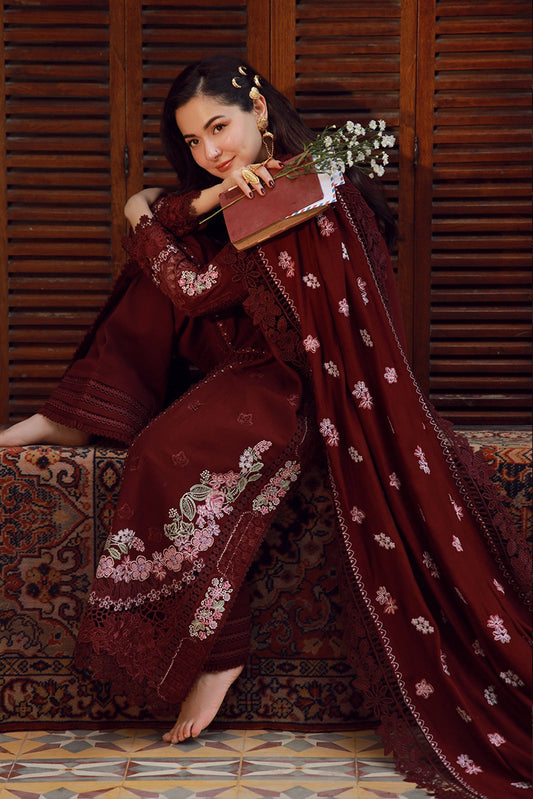 Maryam Hussain - Winter Shawl Collection - WS25-01-Taali - Unstitched