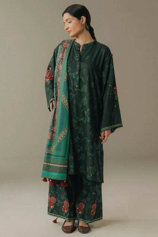 Zara Shahjahan - Coco Prints Vol 5 - Wild Fern-2A - Unstitched