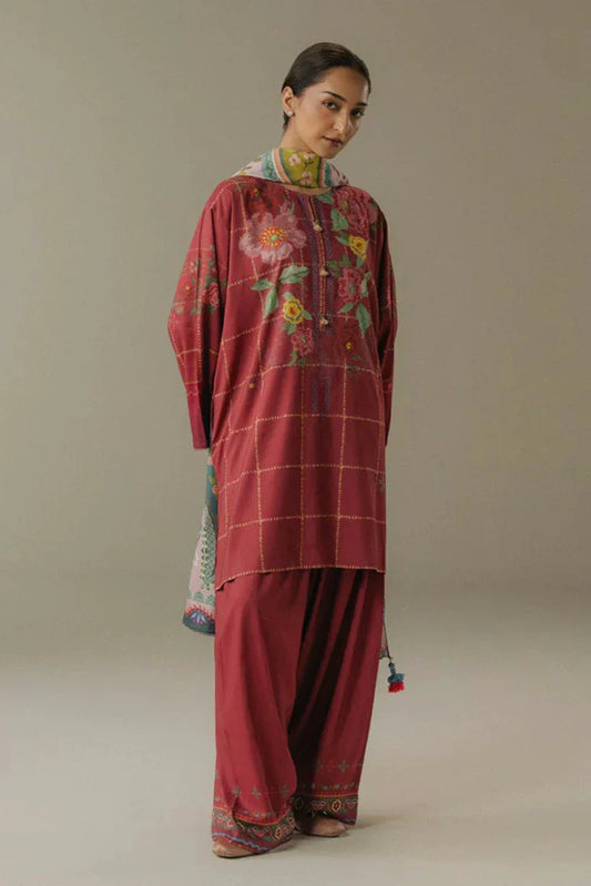 Zara Shahjahan - Coco Prints Vol 5 - Olive Hour-5B - Unstitched