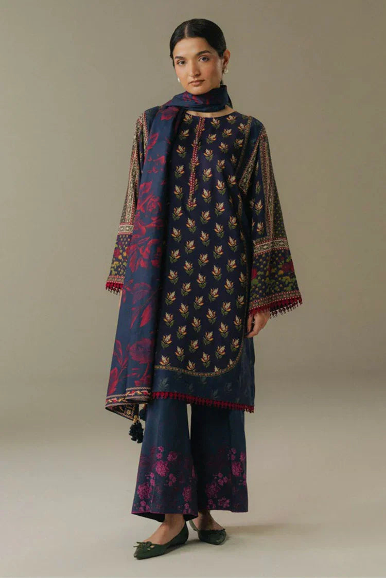 Zara Shahjahan - Coco Prints Vol 5 - Soft Current-7B - Unstitched