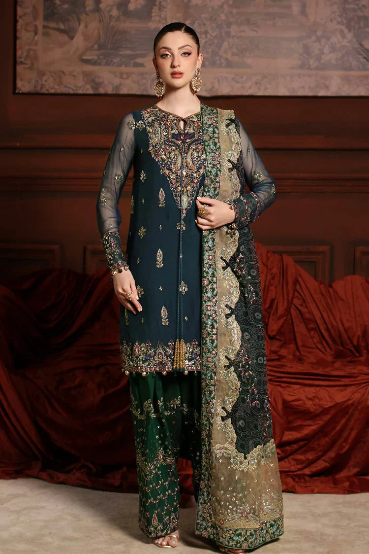 Nureh - Alfaaz Festive Embroidered & Embellished Chiffon Collection - NL-88 - Unstitched