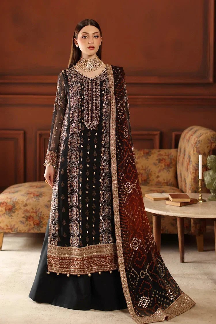 Nureh - Alfaaz Festive Embroidered & Embellished Chiffon Collection - NL-93 - Unstitched