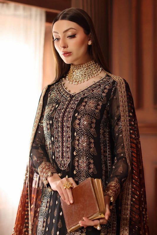 Nureh - Alfaaz Festive Embroidered & Embellished Chiffon Collection - NL-93 - Unstitched